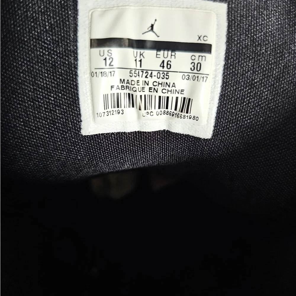 Jordan Black and Yellow Label Athletic Shoes - Picture 10 of 15